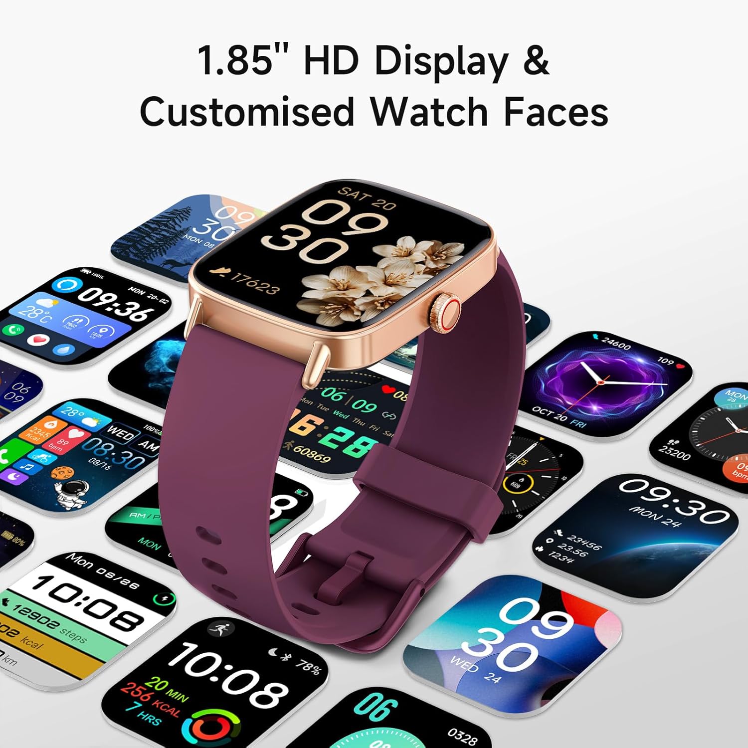 Reloj inteligente para mujeres, pantalla HD de 1.85" compatible...