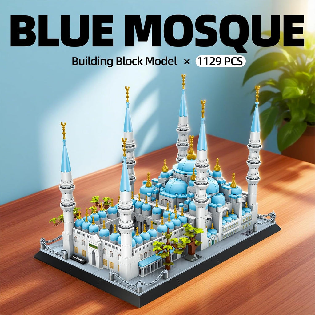 Myth Qholve Juego de bloques de construcción de mezquita azul Estam...