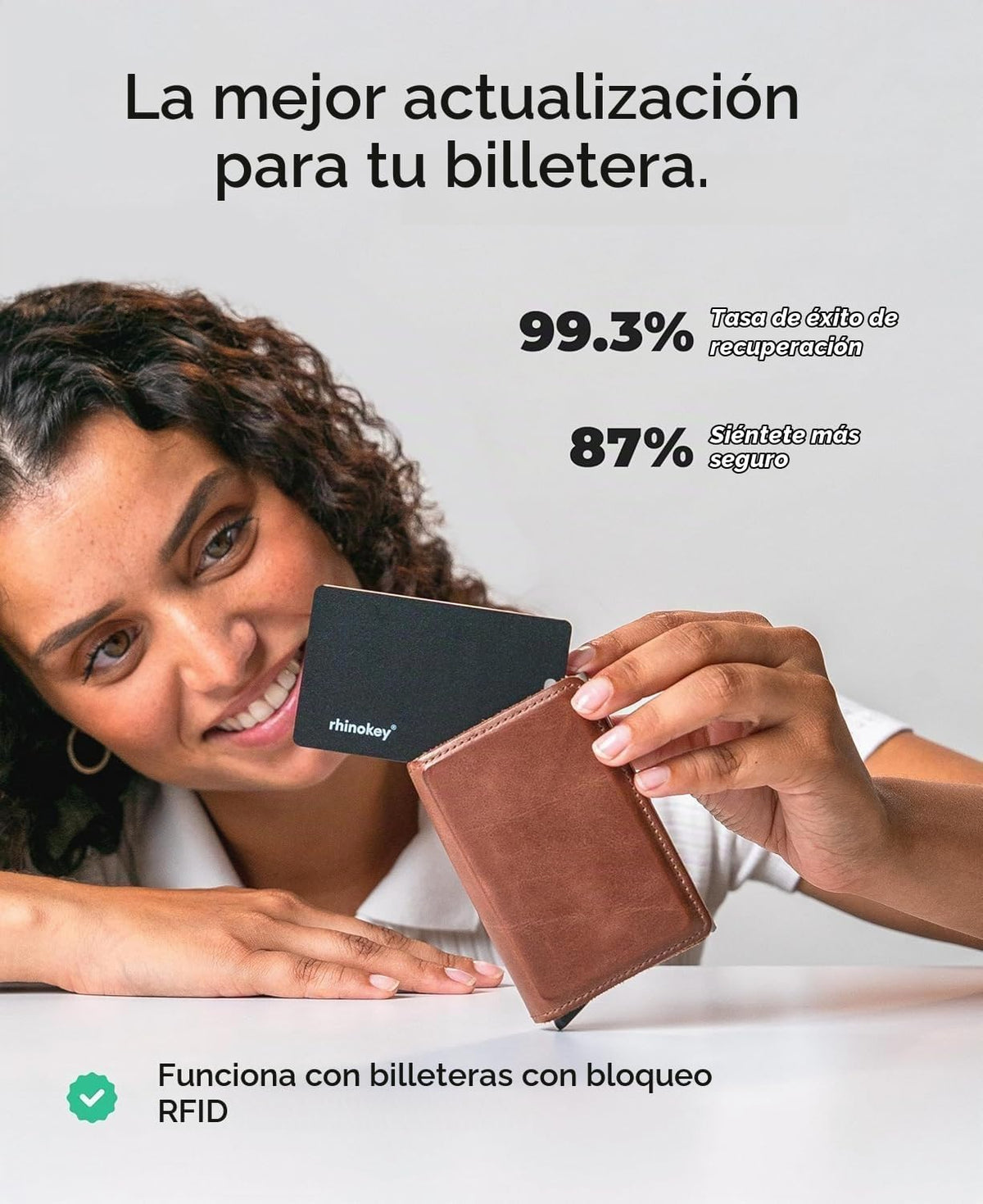 Rhinokey® Tarjeta de seguimiento de cartera, (solo Android) de 0.07...