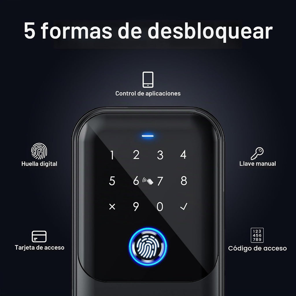 LOQRON Caja de bloqueo inteligente con llave, reconocimiento avanza...