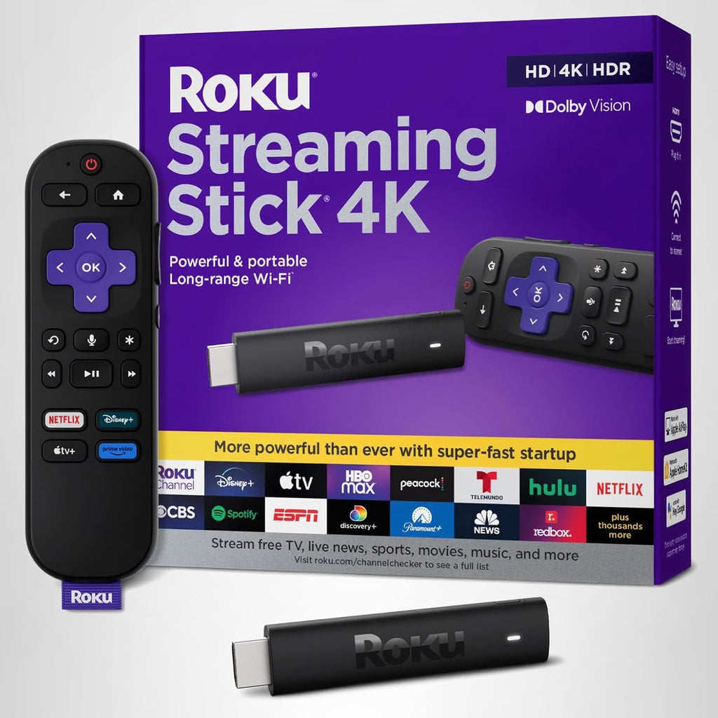 Roku Streaming Stick 4K - Dispositivo de transmisión HDR y Dolby Vi...