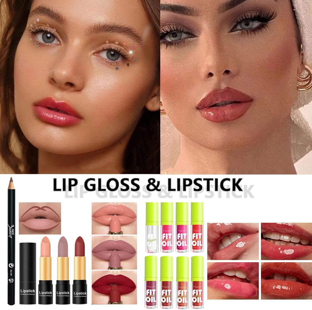 28 piezas Kit completo de maquillaje todo en uno para mujeres, jueg...