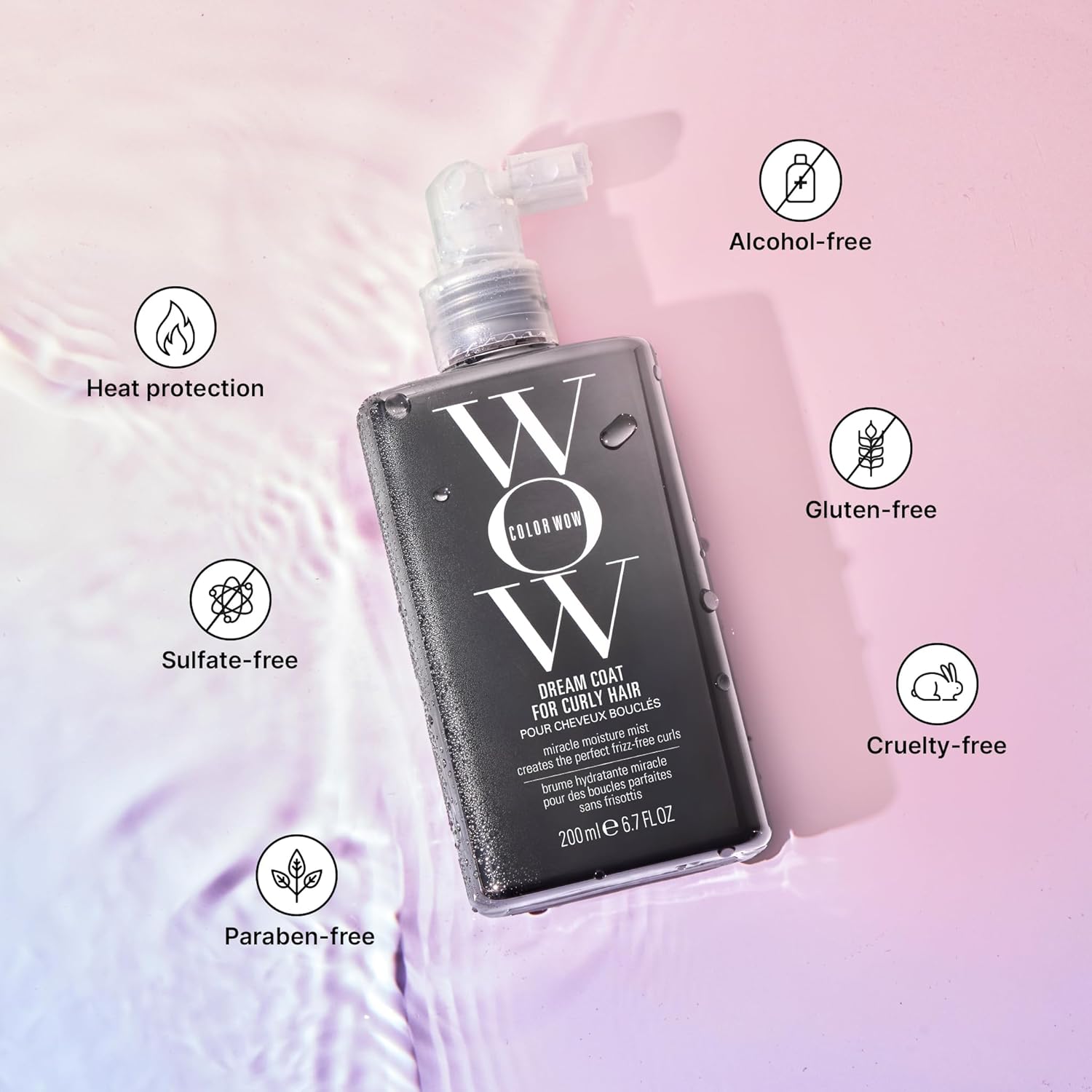 COLOR WOW Dream Coat para cabello rizado: rizos sin encrespamiento...