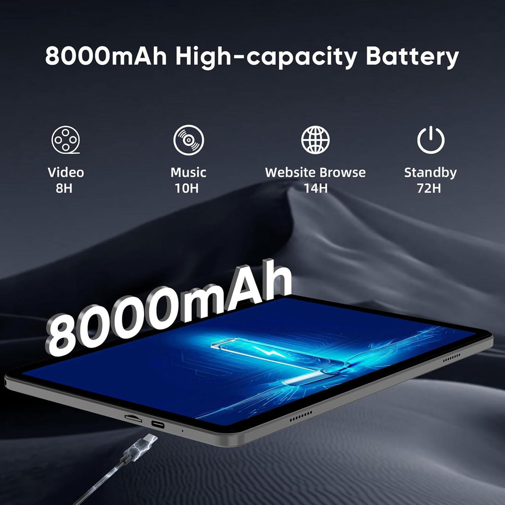 WXUNJA Tablet Android 15, tabletas de 11 pulgadas con procesador Oc...
