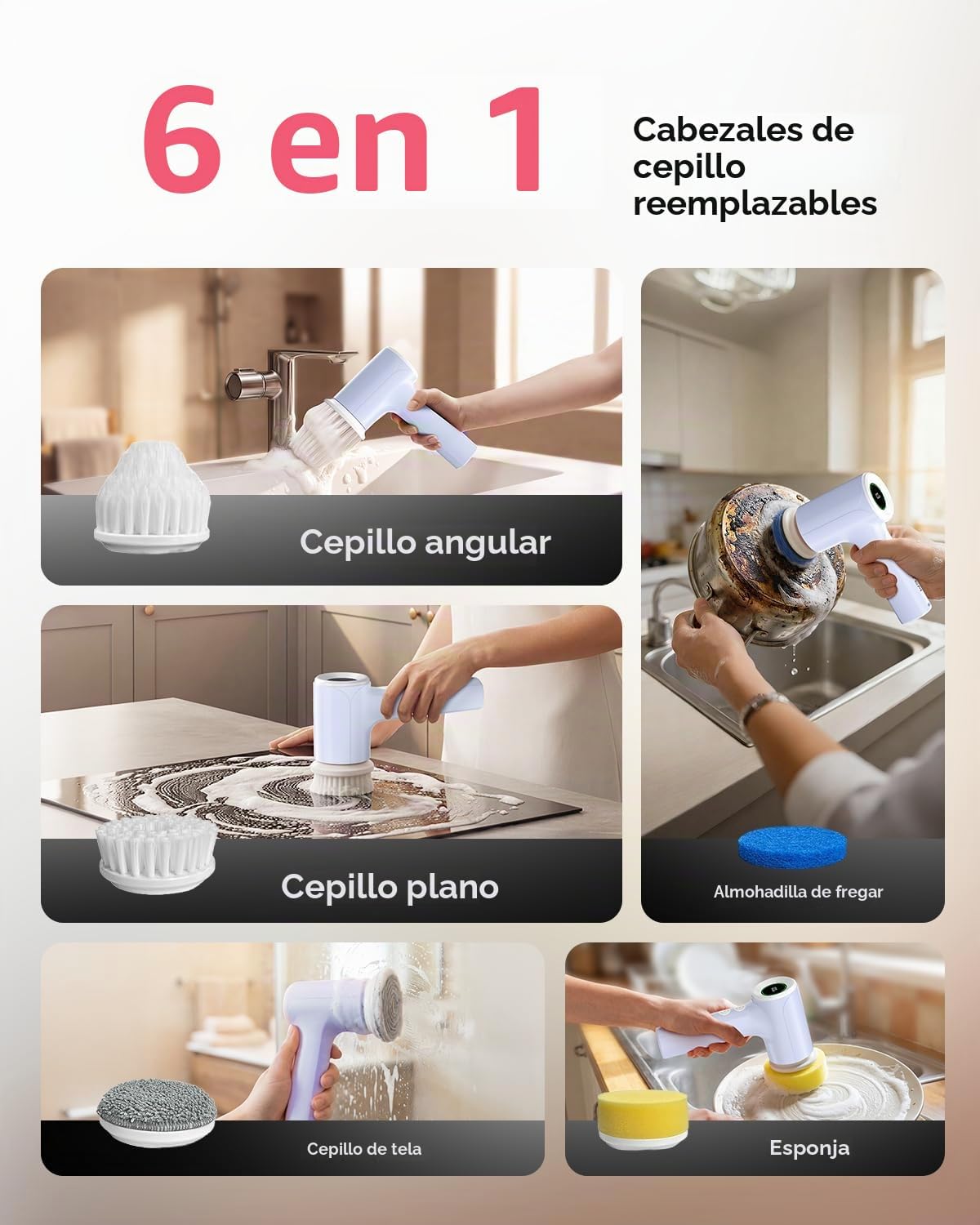 PUFTEM Depurador de ducha eléctrico, depurador de baño inalámbrico,...