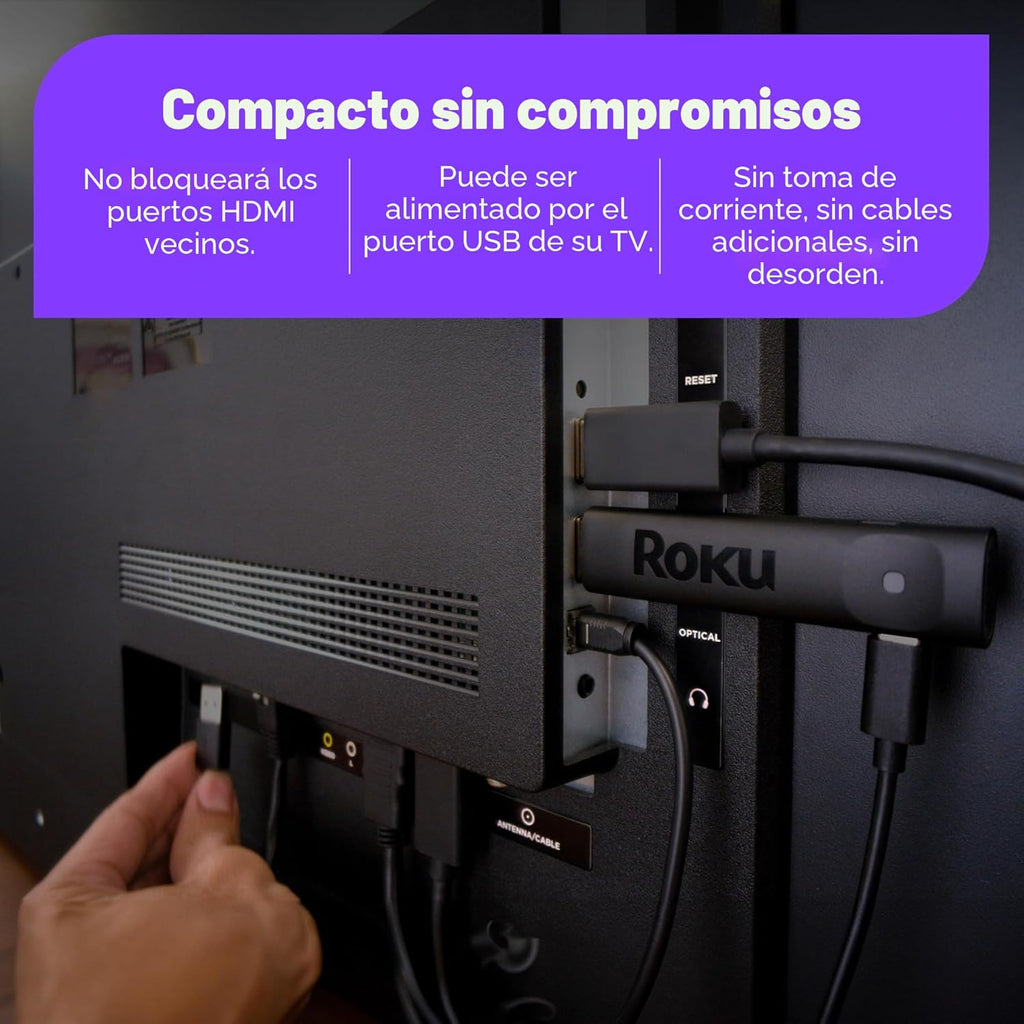 Roku Streaming Stick Plus 2025 - Dispositivo de transmisión Roku 4K...
