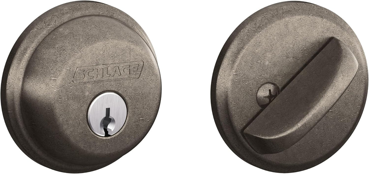 Schlage B62N621 - Cerrojo de seguridad con vestidura estándar con l...