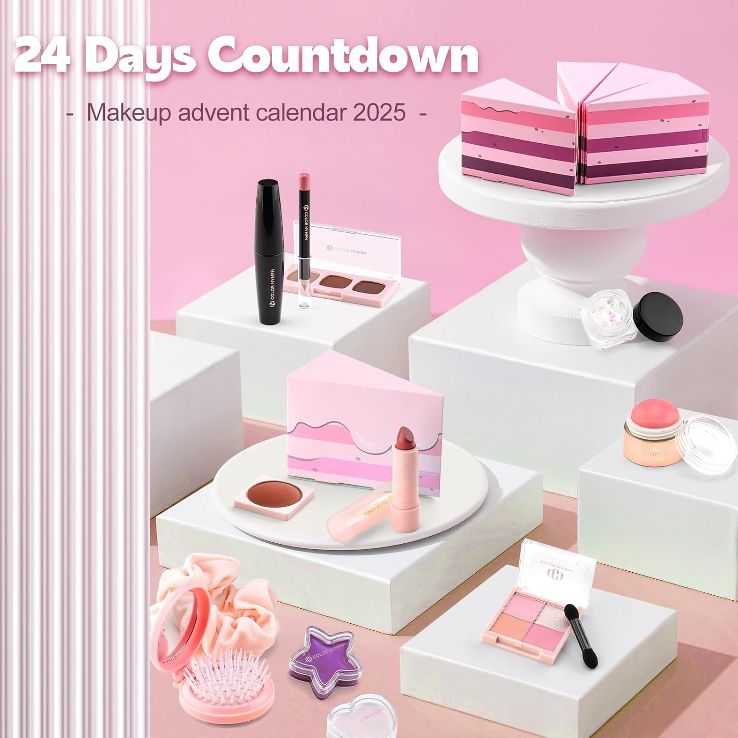Color Nymph Calendario de Adviento de maquillaje 2025, calendario d...