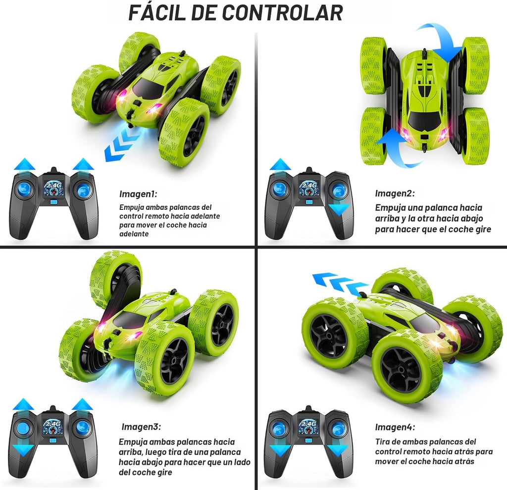 QUNREDA - Auto de control remoto para niños de 6 años en adelante,...