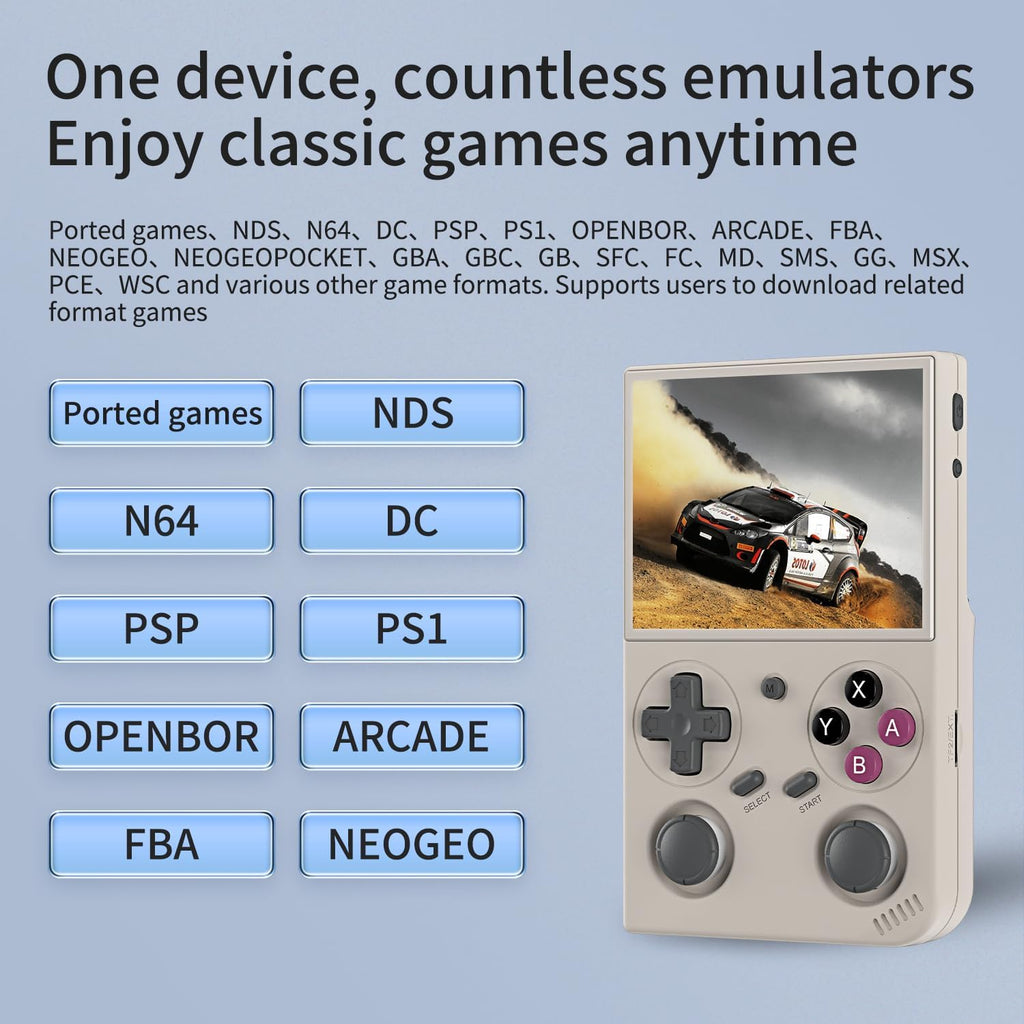 Consola de juegos portátil G350, pantalla IPS de 3.5 pulgadas, sist...