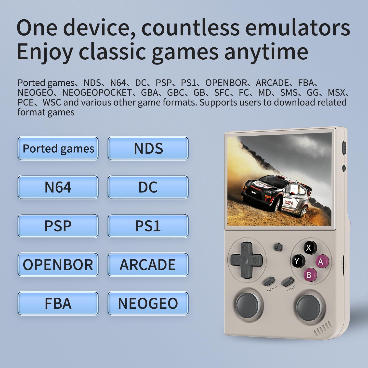 Consola de juegos portátil G350, pantalla IPS de 3.5 pulgadas, sist...