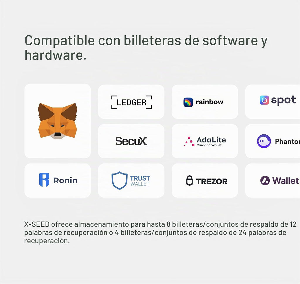 SecuX XSEED PRO Eco - Cartera de Bitcoin indestructible Crypto Seed...
