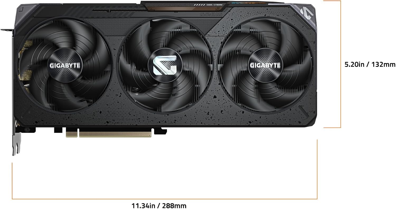 GIGABYTE Radeon RX 9070 Gaming OC 16G tarjeta gráfica, PCIe 5.0, 16...