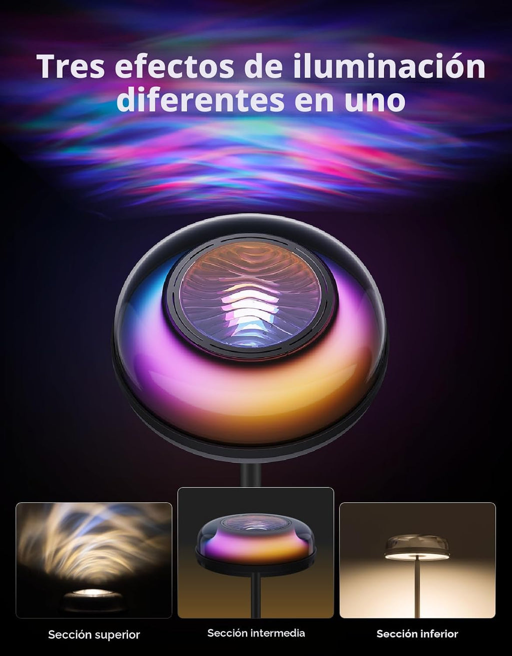 Govee Uplighter - Lámpara de pie para sala de estar, proyector de o...