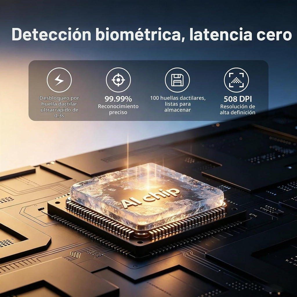 Cerradura de puerta de entrada sin llave, cerradura inteligente biq...