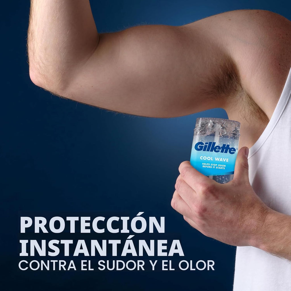Gillette Antitranspirante y desodorante para hombres, resistencia c...