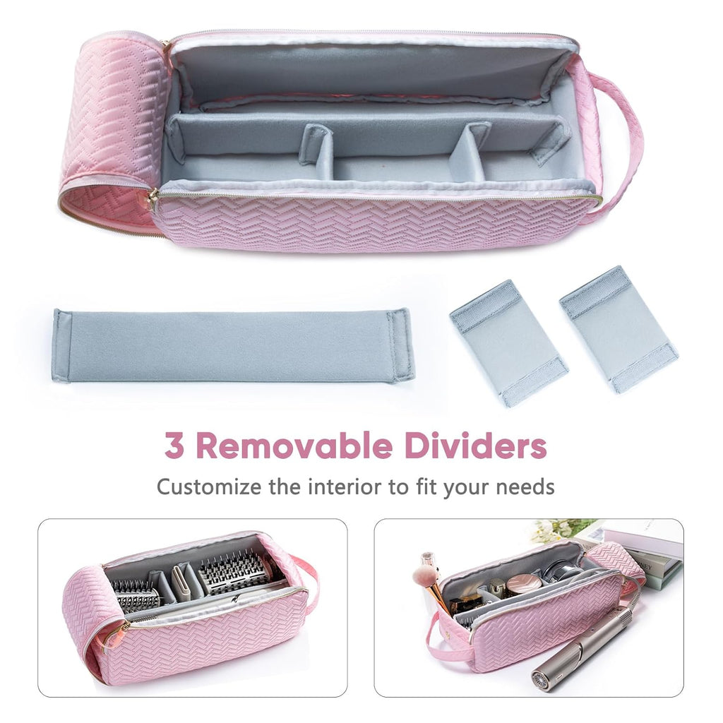 ELCUPA Bolsa de viaje grande para herramientas para el cabello comp...