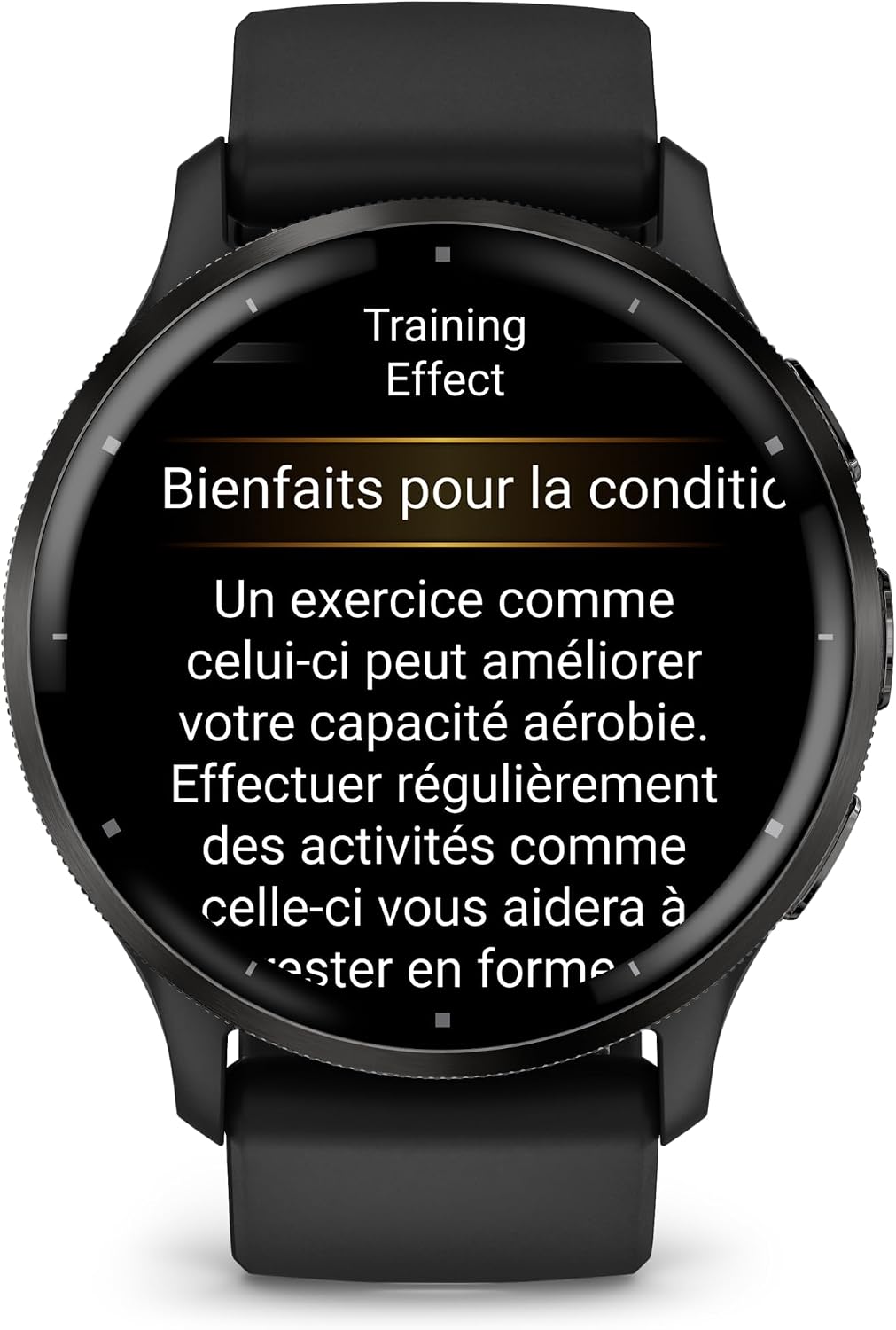 Garmin Venu 3 Bisel de acero inoxidable color pizarra de 1.4 pulgad...