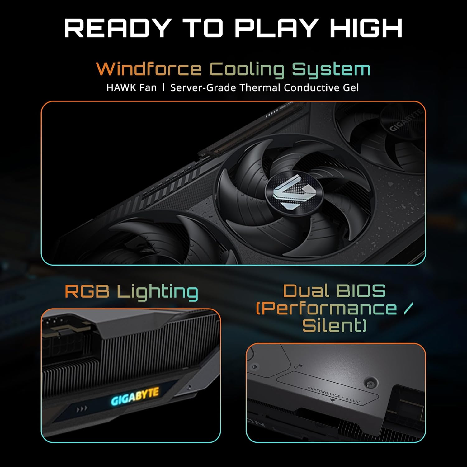 GIGABYTE Radeon RX 9070 Gaming OC 16G tarjeta gráfica, PCIe 5.0, 16...