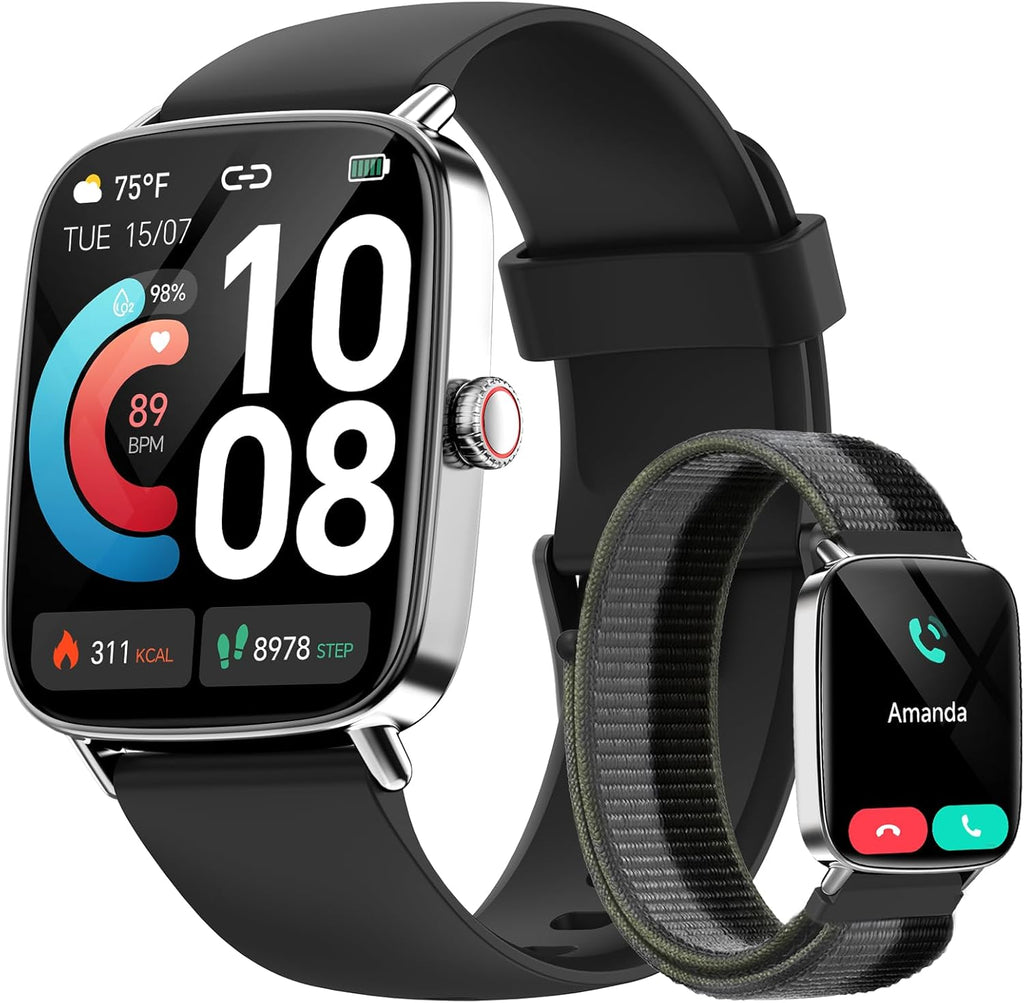 Reloj inteligente para hombres y mujeres, reloj inteligente HD de 1...