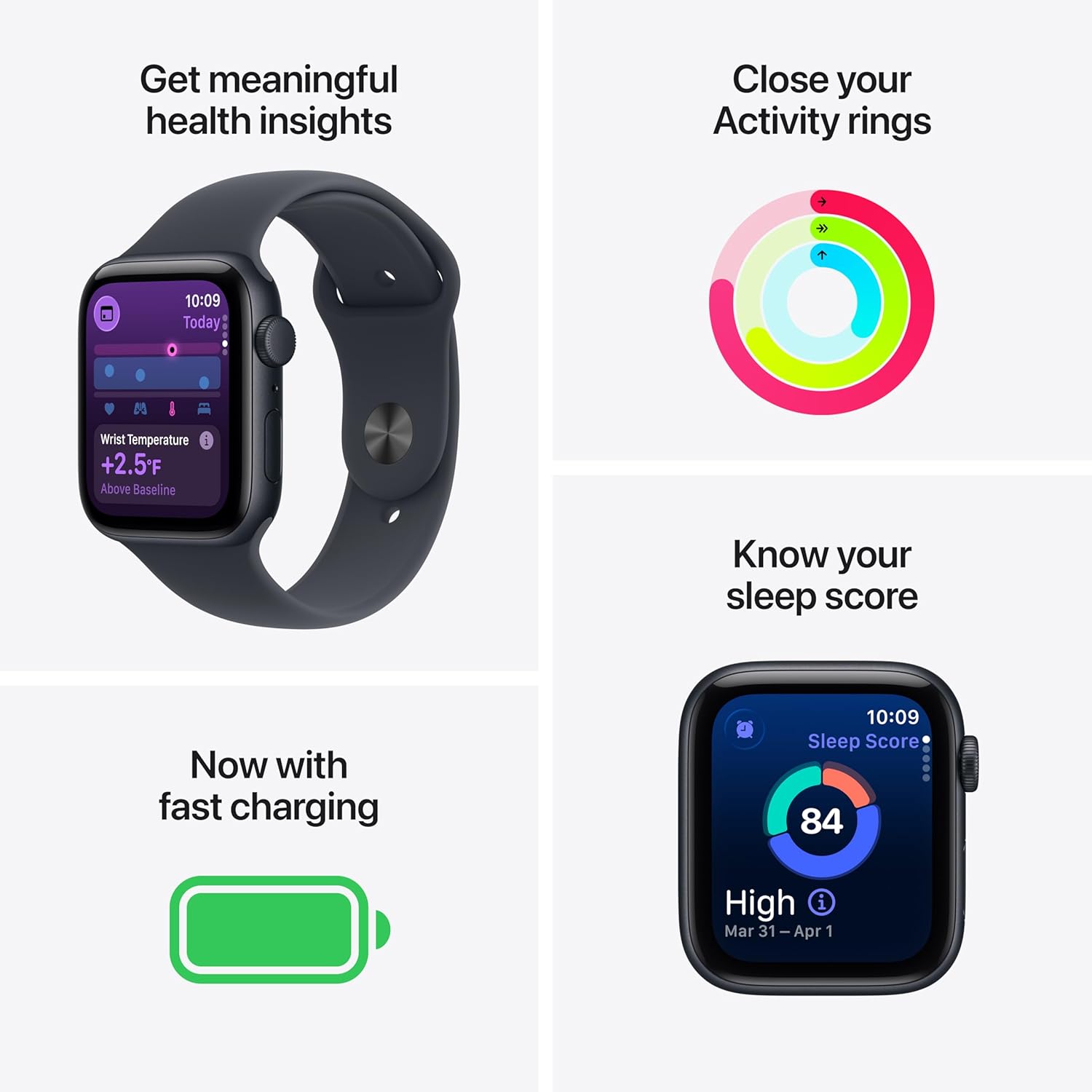 Apple Watch SE 3 [GPS 40 mm] Smartwatch con caja de aluminio Starli...