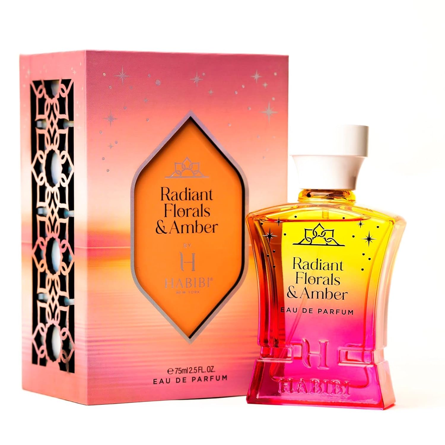 H HABIBI Perfume árabe de flores radiantes y almizcle ámbar para mu...