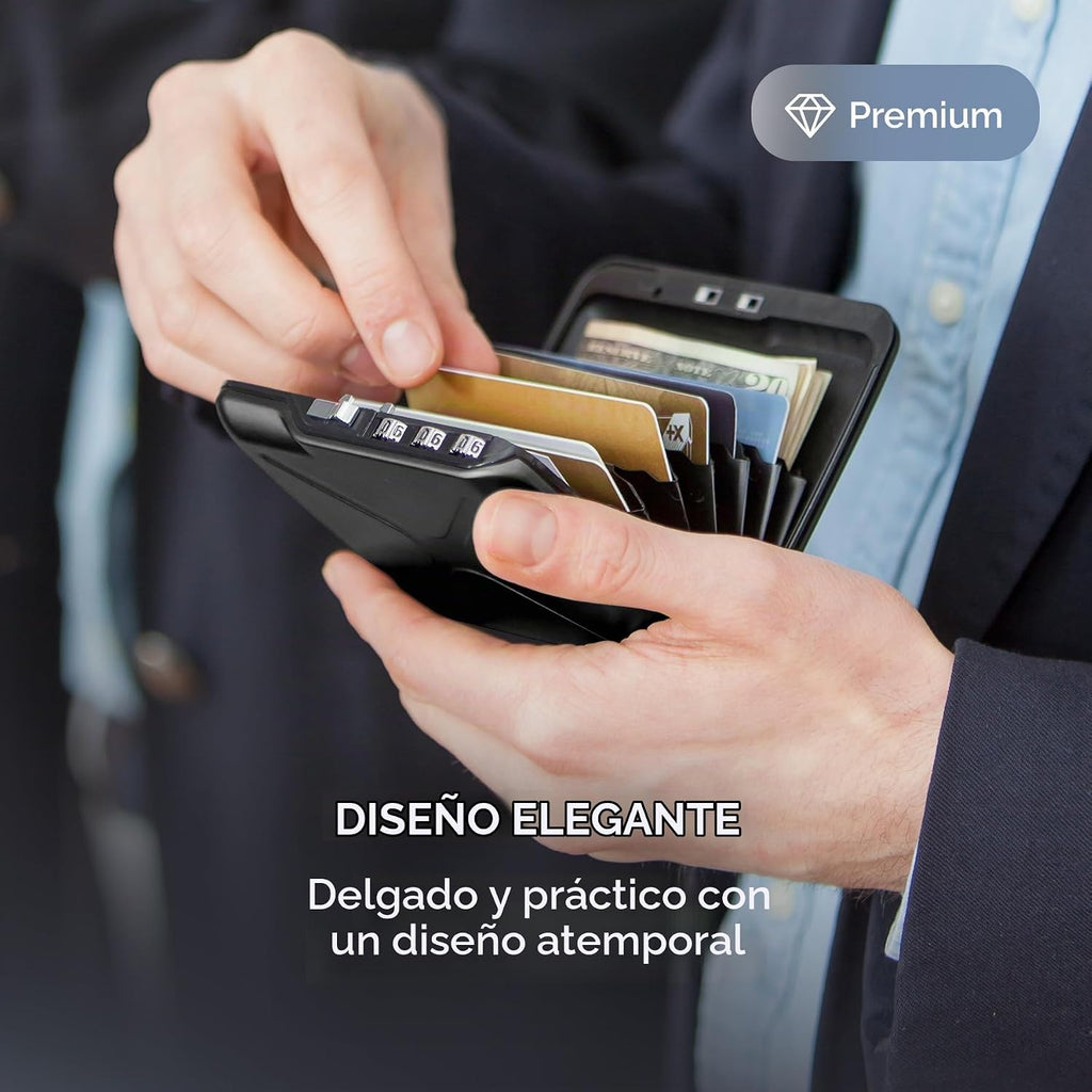 ÖGON -DESIGNS- Cartera de código de aluminio, con cerradura con un...