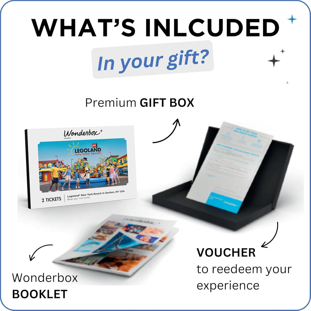 WONDERBOX LEGOLAND New York Resort Tickets Caja de regalo, 2 entrad...