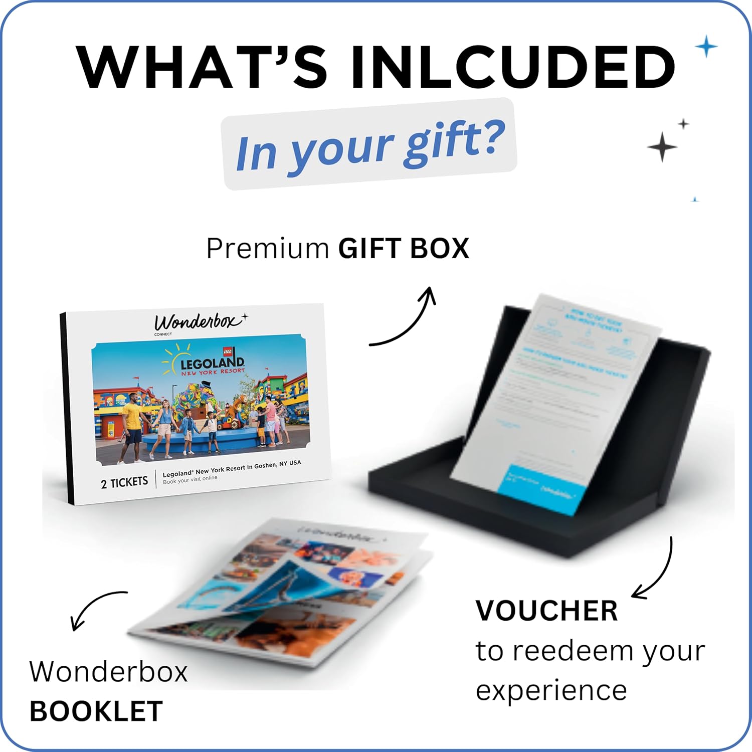 WONDERBOX LEGOLAND New York Resort Tickets Caja de regalo, 2 entrad...