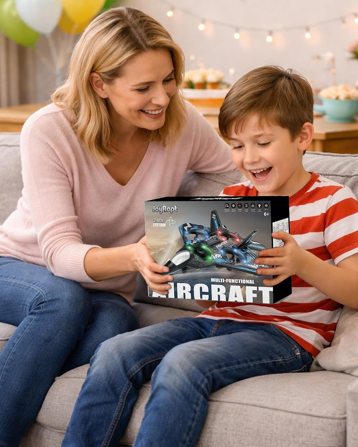 Drones para niños con forma de avión a control remoto, avión de con...