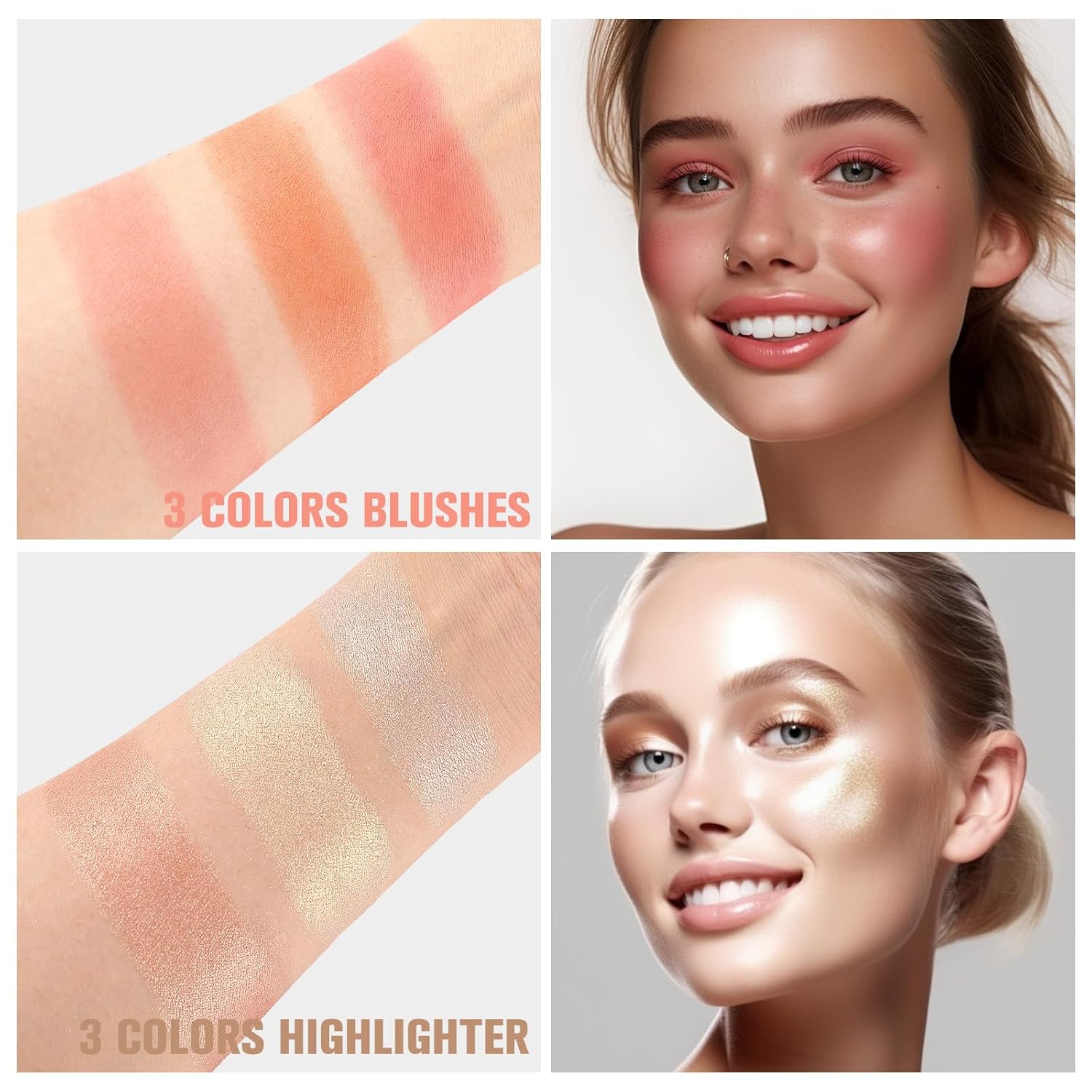 Kit de maquillaje profesional para mujeres y niñas, kit completo co...