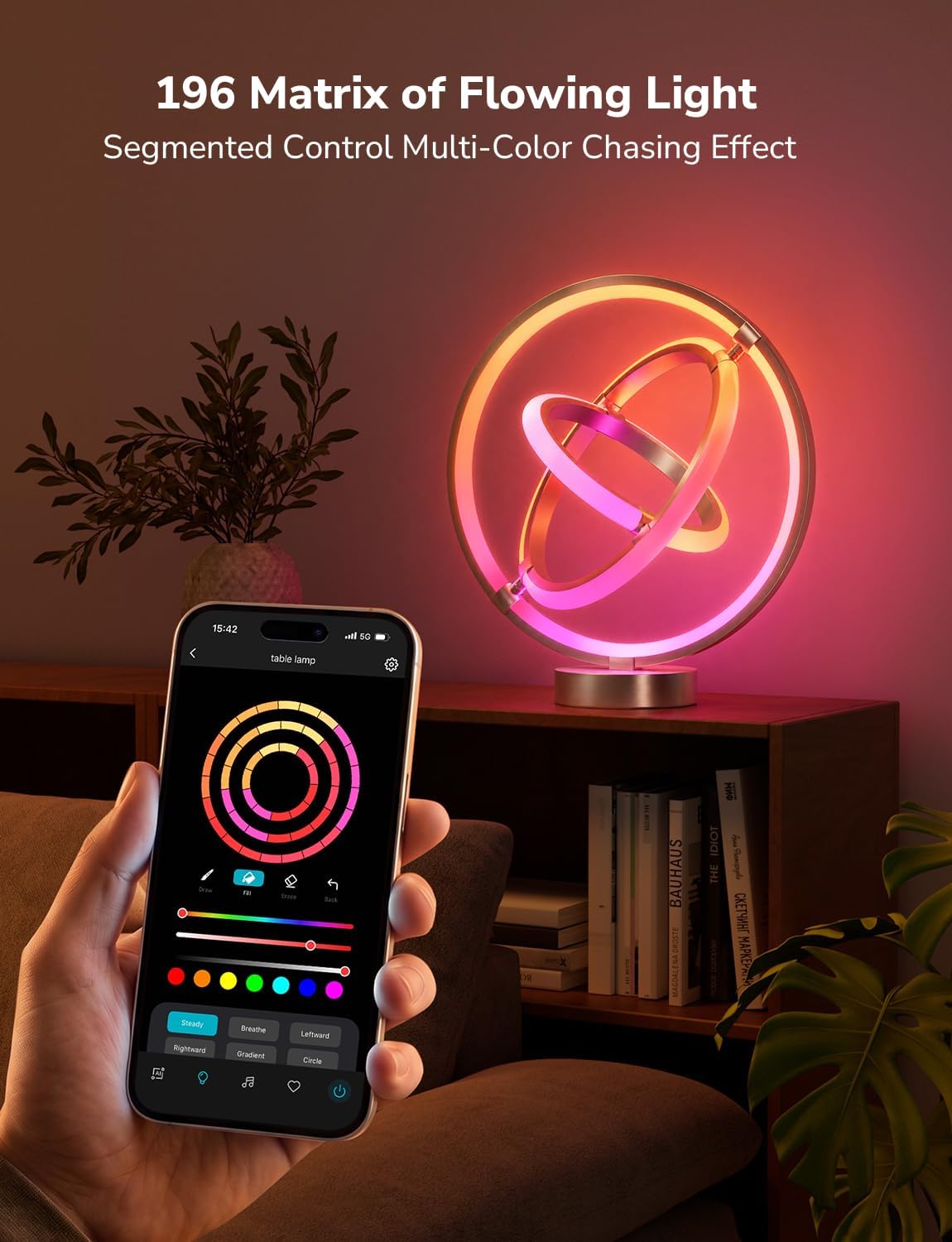 Lepro TB1 Lámpara de mesa inteligente AI, luz de escritorio RGB+IC...