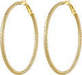 PROSTEEL 12\/16\/24\/32\/40 Pulgadas Aretes de Aro Gruesos para Muj...