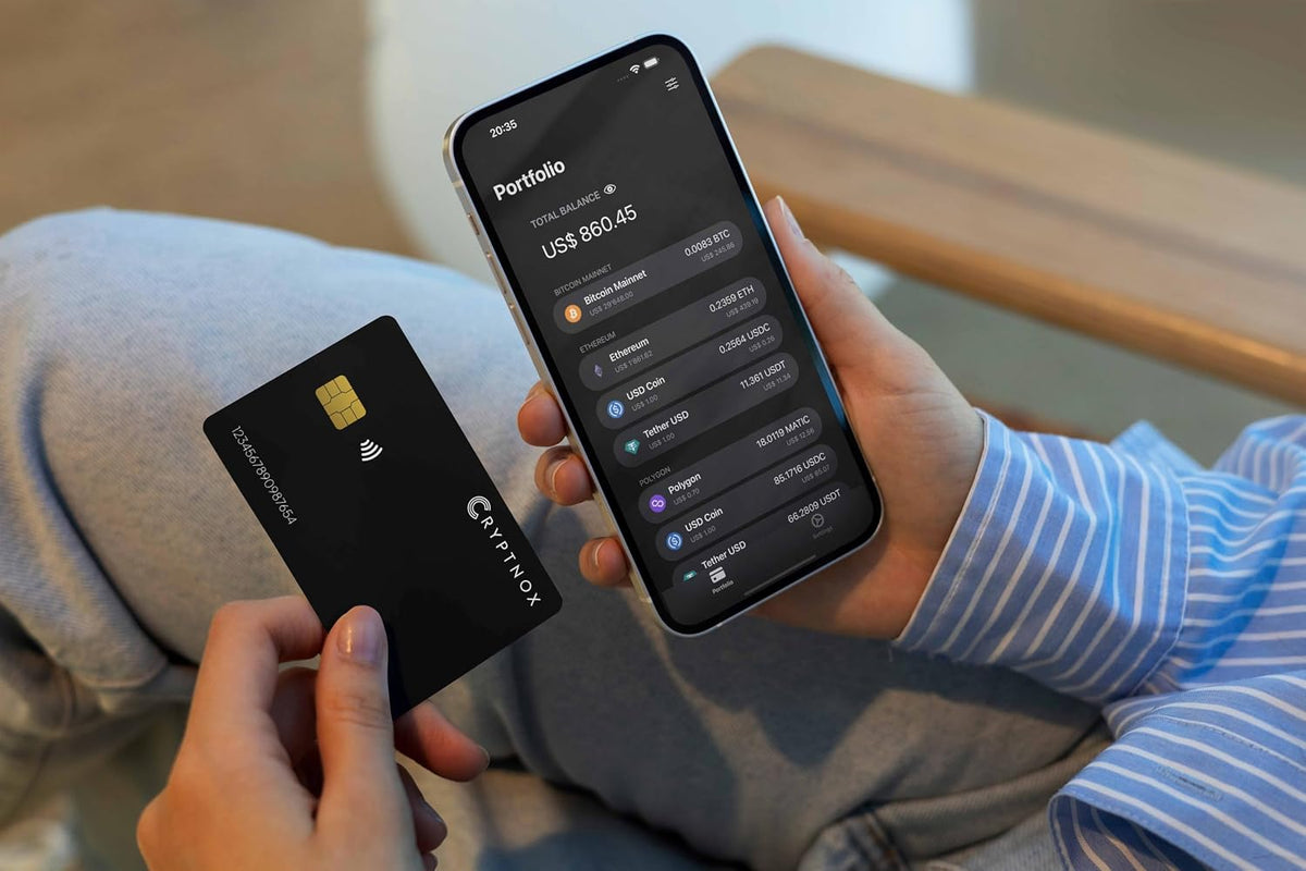 Cryptnox Crypto Hardware Wallet - Tarjeta inteligente NFC almacenam...