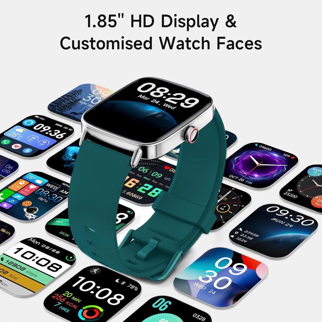 Reloj inteligente para hombres y mujeres, 1.85" HD, reloj intel...