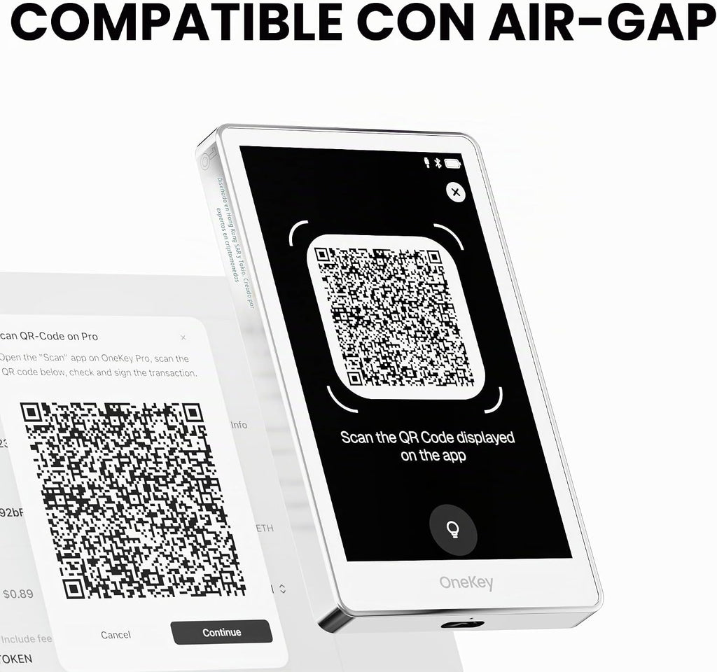OneKey Pro Crypto Cold Wallet \u2013 Air-gapped, teclas sin conexió...
