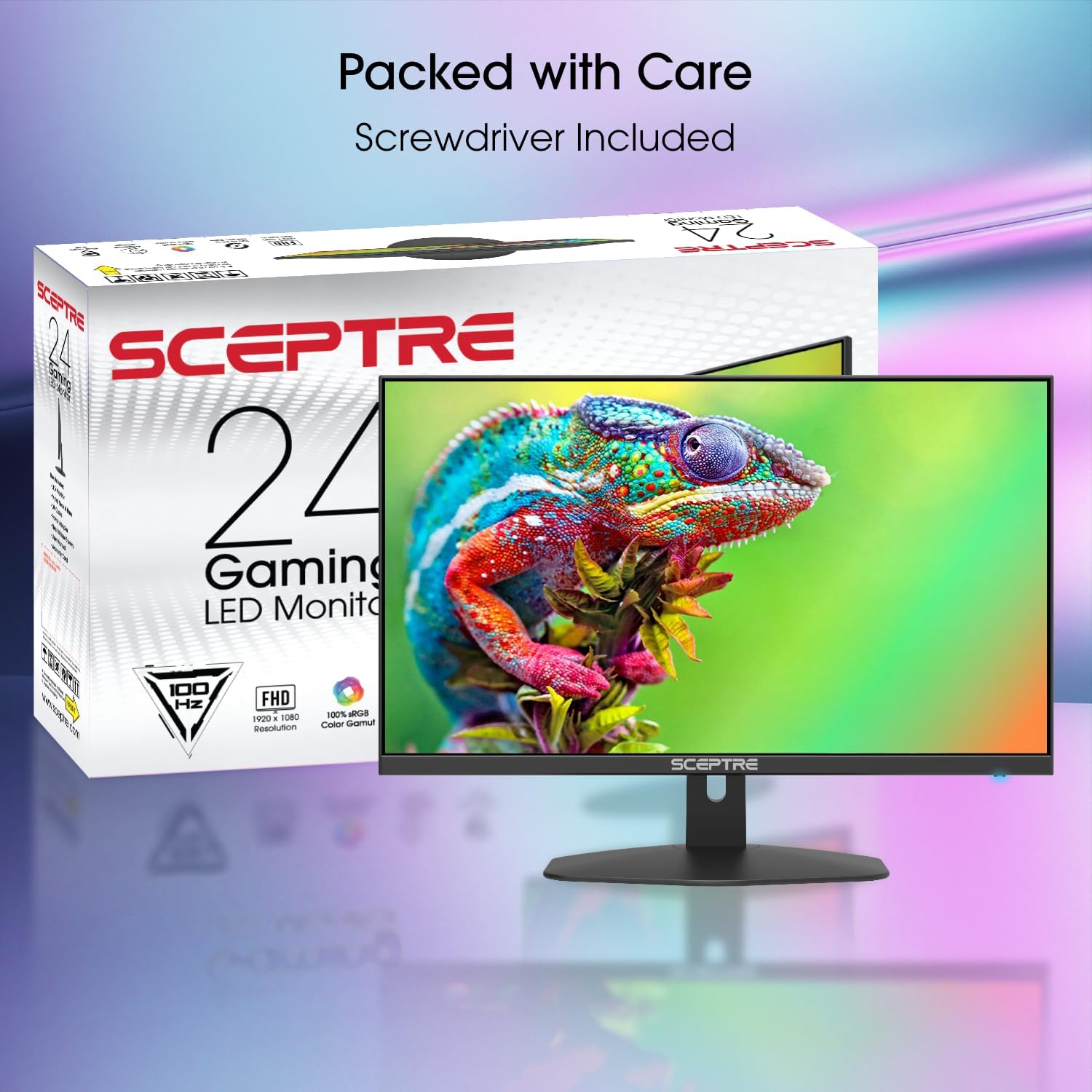 Sceptre Nuevo monitor para juegos de 24 pulgadas 100Hz 1ms DisplayP...