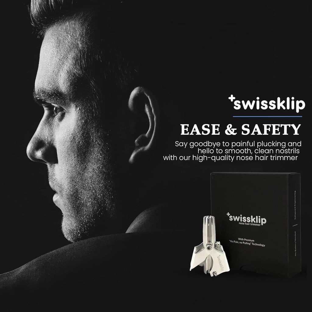 Swissklip Swissker - Recortadora de pelo de nariz para hombres, rec...