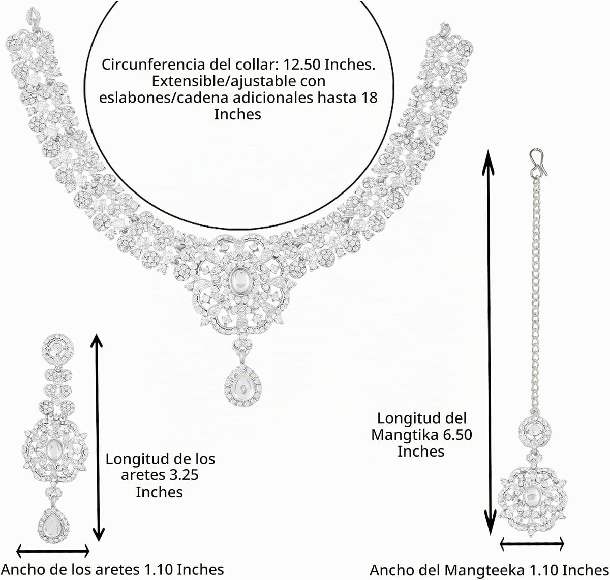Conjuntos de joyas Touchstone para mujer, joyería india para boda,...