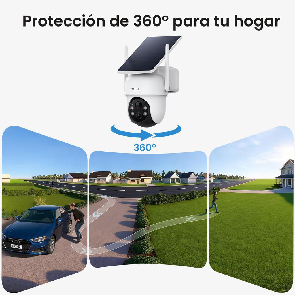 Cámaras de seguridad aosu al aire libre inalámbricas, kit de 4 cáma...