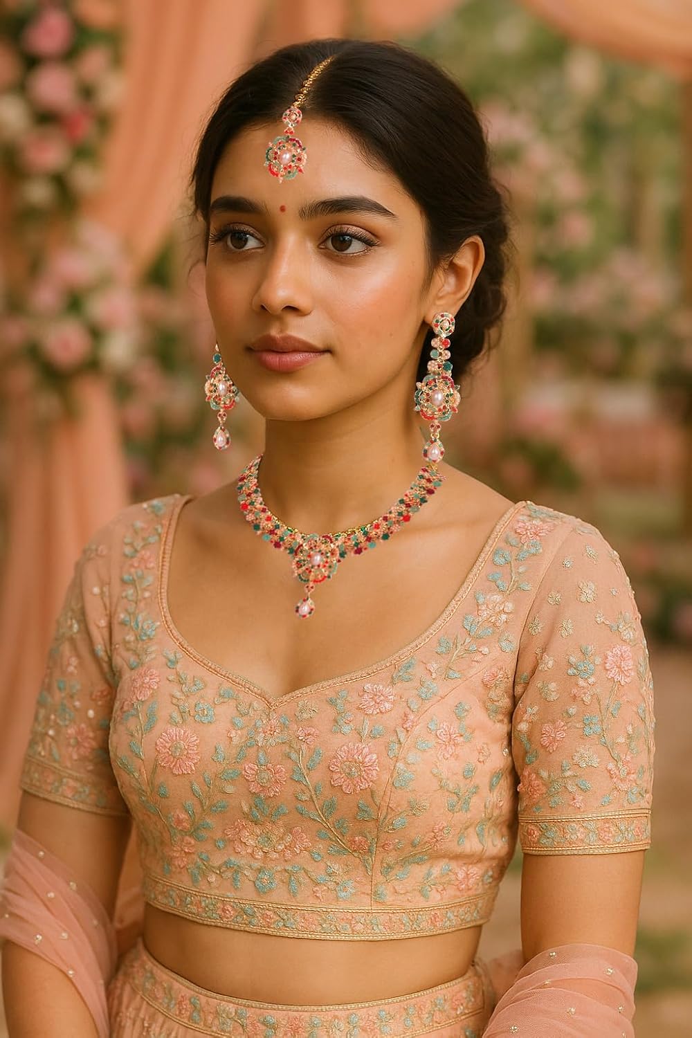 Conjuntos de joyas Touchstone para mujer, joyería india para boda,...