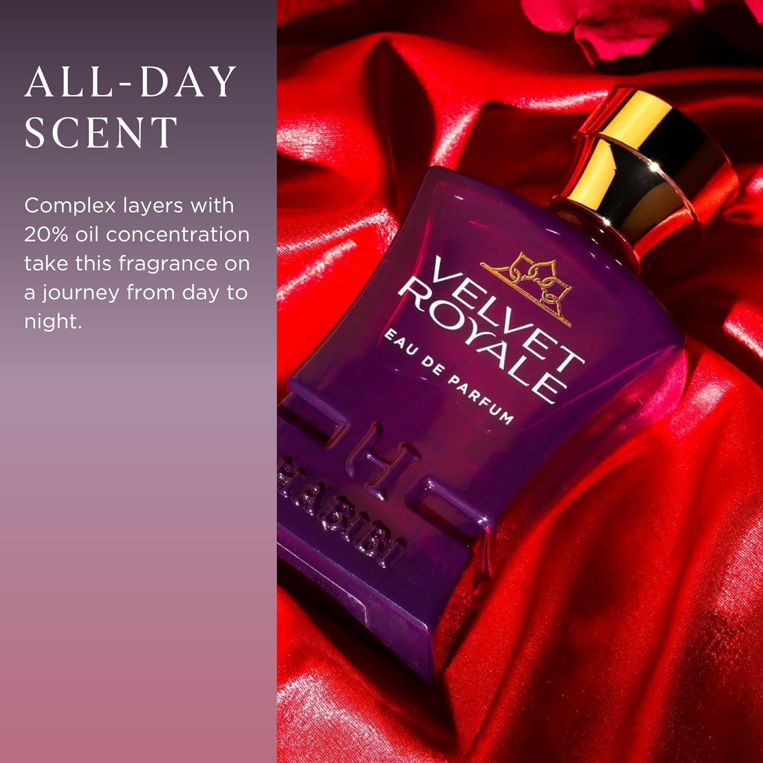 H HABIBI Velvet Royale Perfume Árabe para Mujeres \u2013 2.5 oz (75...