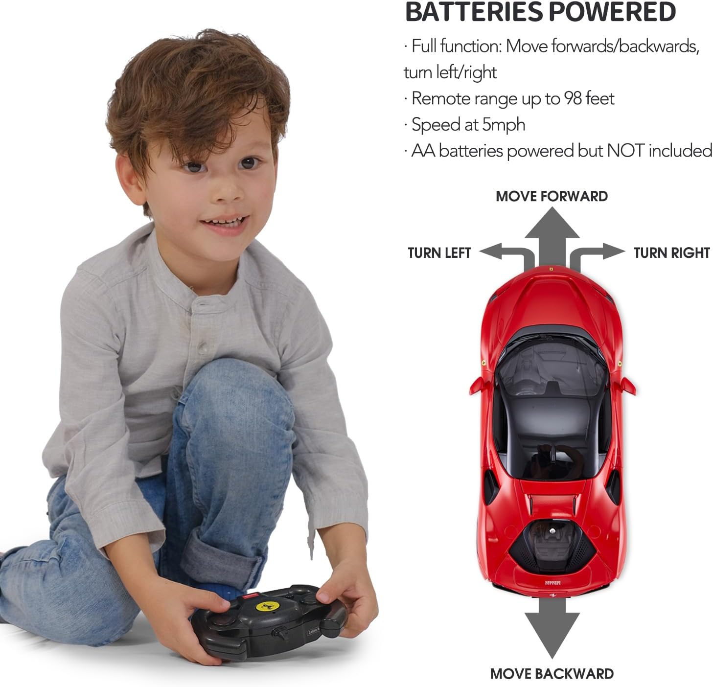 RASTAR 1\/14 Ferrari SF90 Stradale Coche con control remoto por rad...