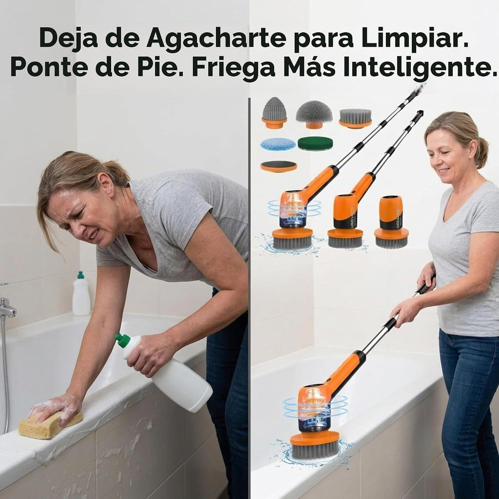 Orhanix Power Spin Scrubber - Cepillo de limpieza inalámbrico con m...