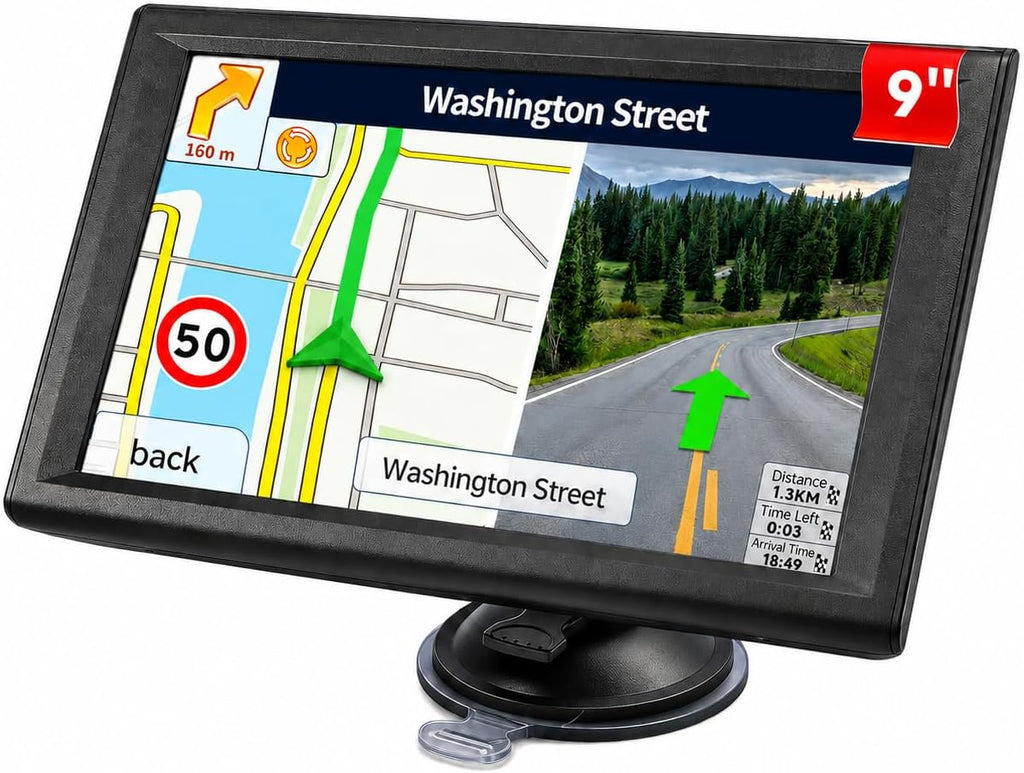 Navegador GPS para camioneta RV, 9 pulgadas, no requiere red | Mapa...