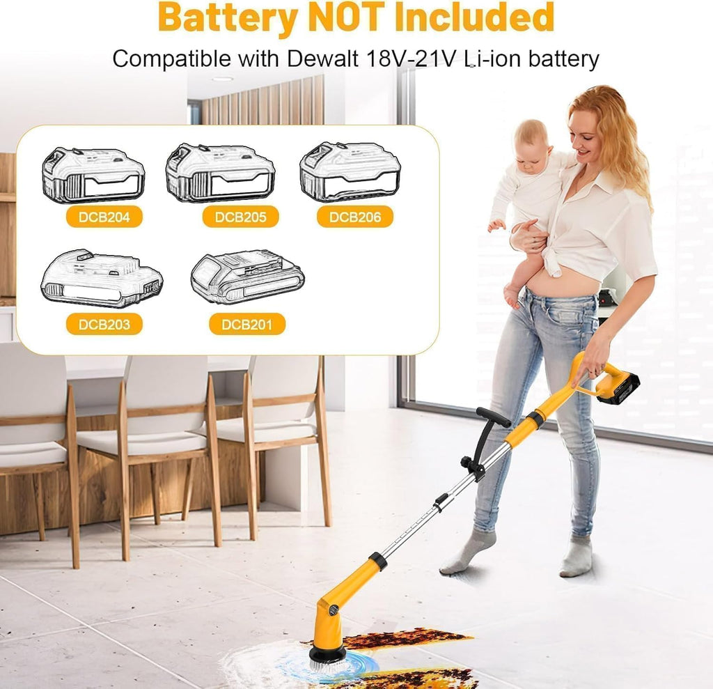 Limpiador eléctrico giratorio de 1500 RPM para batería DeWalt de 20...
