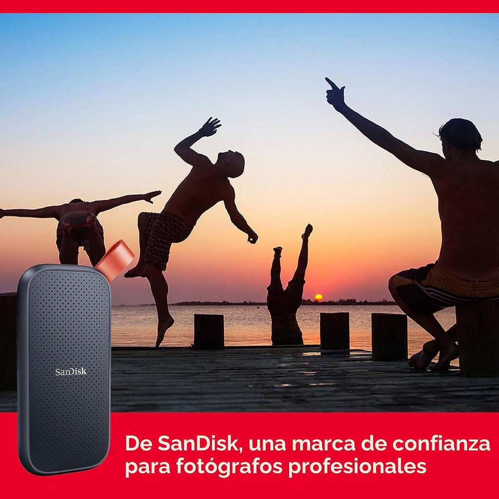 SanDisk - SSD portátil de 2TB, hasta 800MB\/s, USB-C, USB 3.2 Gen 2...