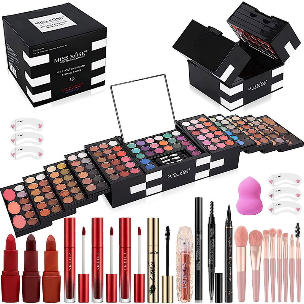 MISS ROSE M - Paleta de maquillaje de 148 colores, kit de maquillaj...