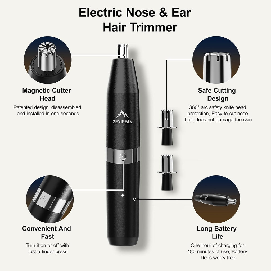 ZENIPEAK Cortadora de pelo de nariz profesional para hombres y muje...