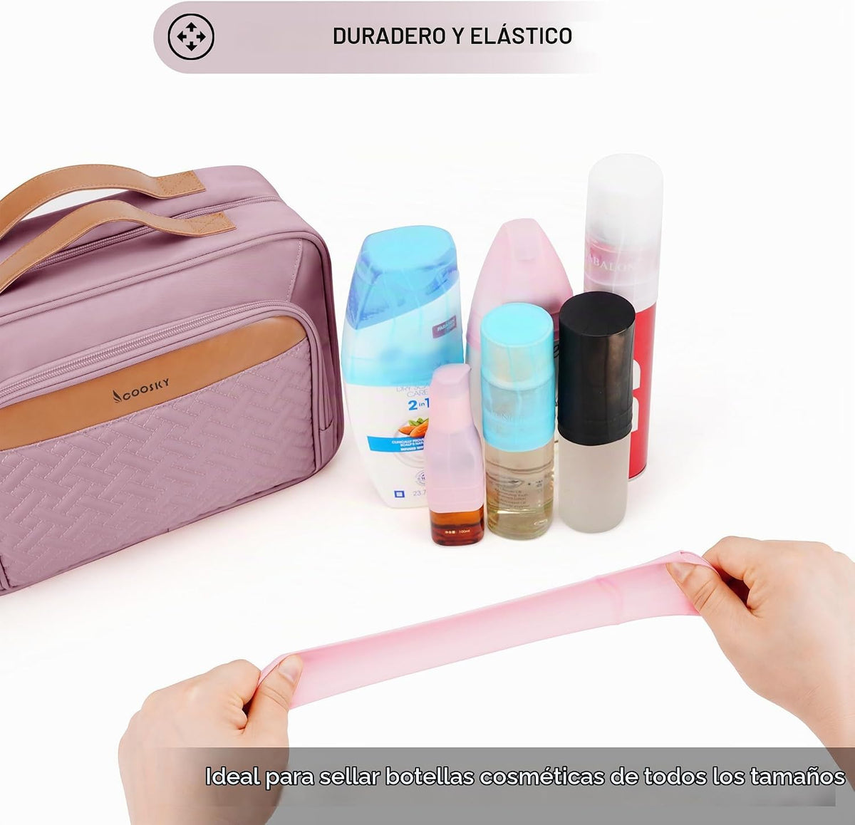 Neceser colgante de viaje para mujeres y hombres, con 6 fundas de b...